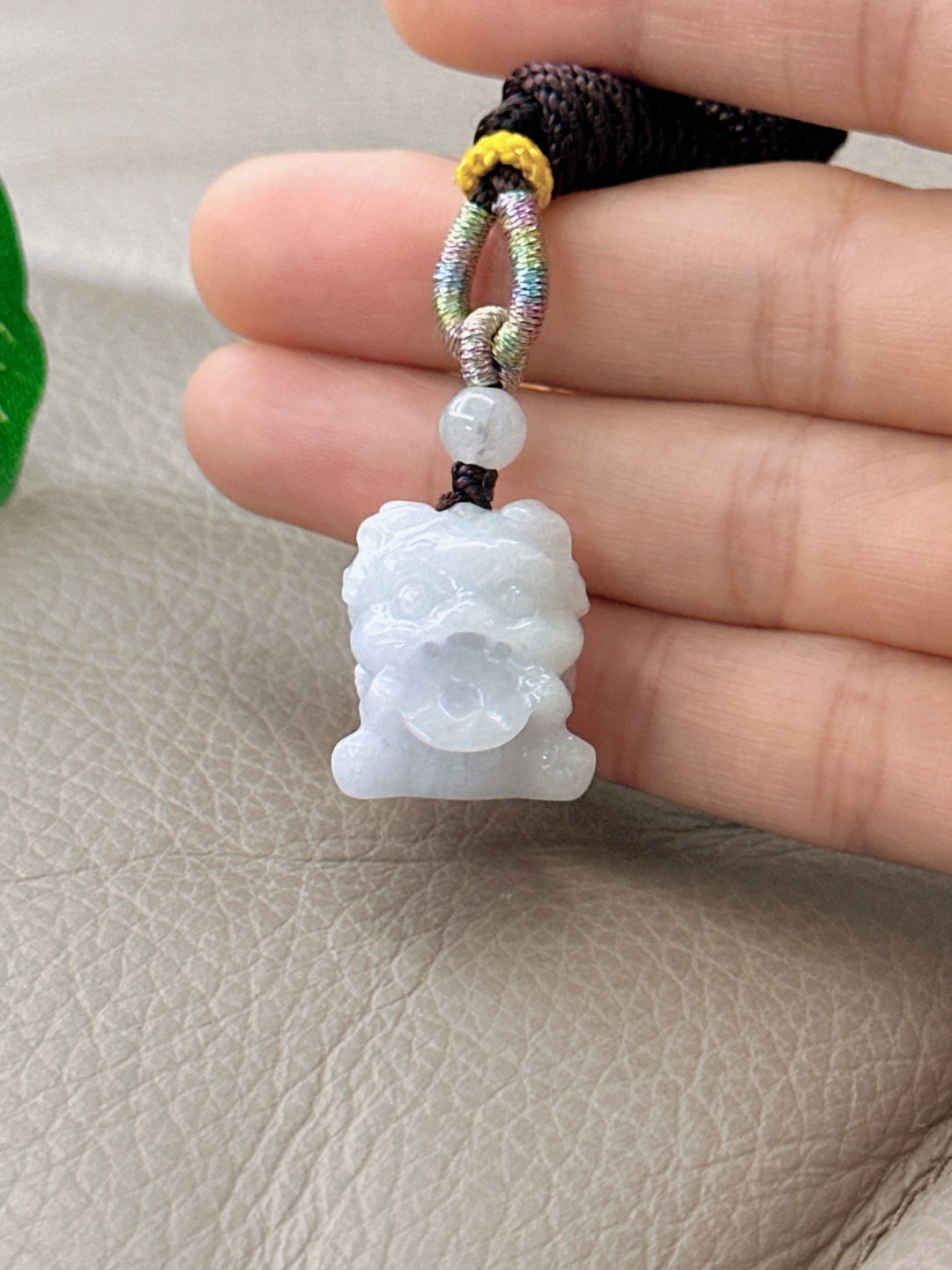 Baby Lion Jadeite Jade Pendant Lion Jadeite Jade Necklace Etsy