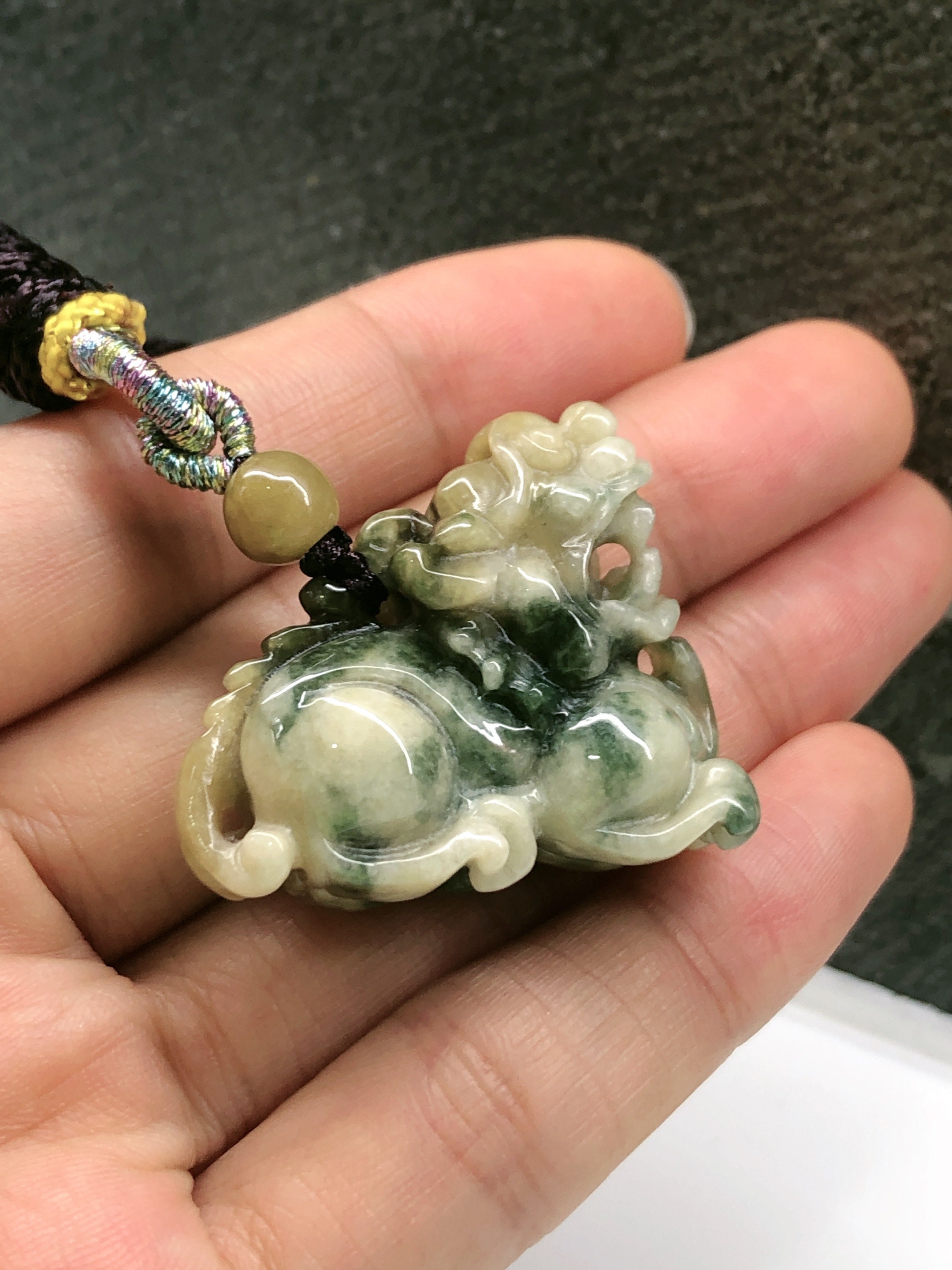 Chinese Pixiu Jadeite Jade Pendant Pixiu Jade Necklace | Etsy