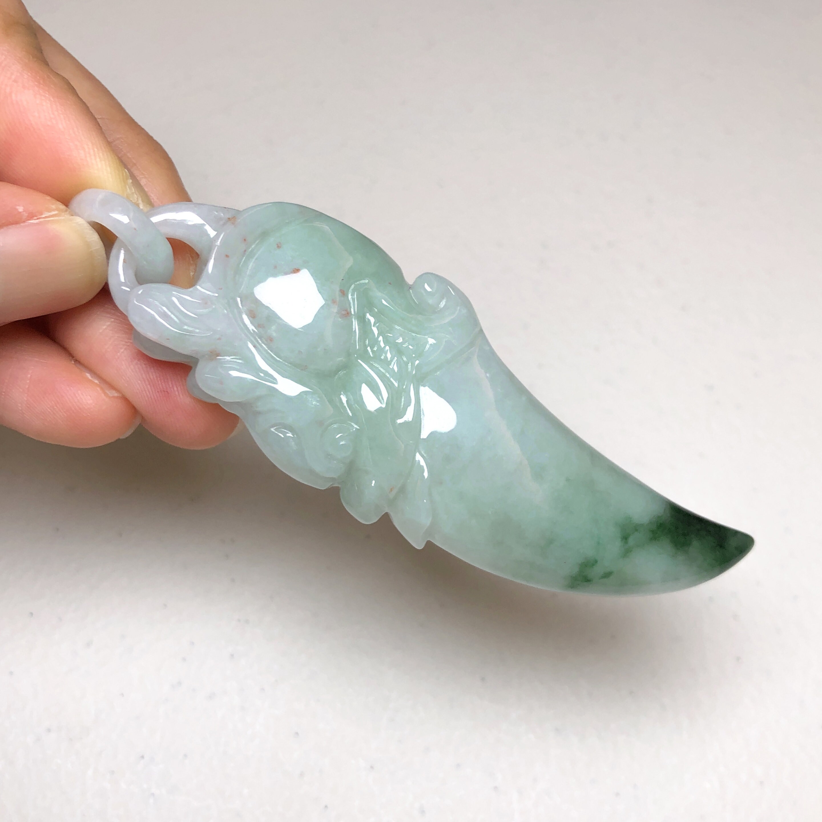 Jade tooth pendant Clearance