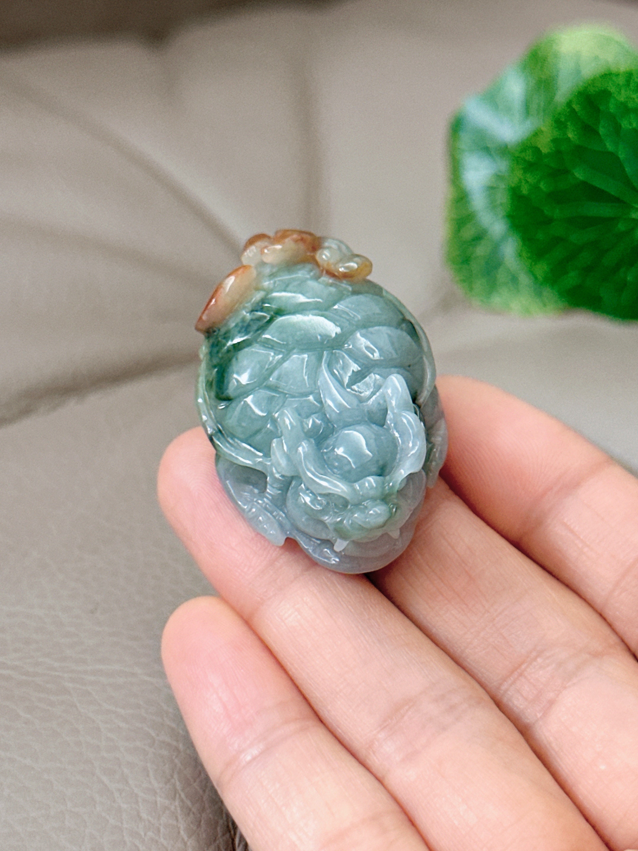 ビルマ産翡翠龍亀ペンダント：グレードA翡翠ネックレス - Etsy 日本