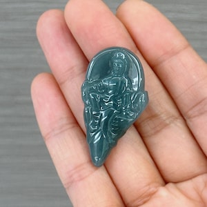 Guan Yin Jade Pendant, Lady Buddha, Tara Guanyin Jadeite Pendant, Genuine Certificate Grade A Jadeite, Untreated, Guatemalan jadeite