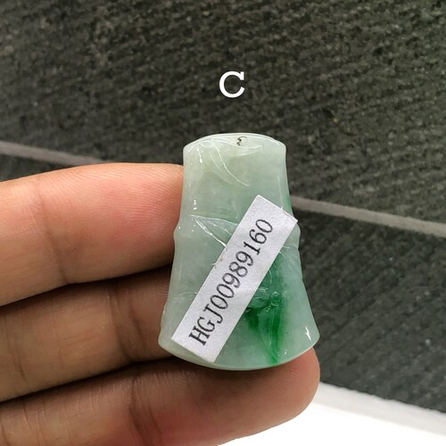 Bomboo Jadeite Jade Pendant, Bomboo Jade Necklace, Certified Natural Grade A Jade, shops Burmese Jadeite, Hand Carved