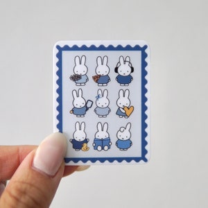 Bunny Stamp Sticker | Bunny Sticker | Cute Sticker | Stamp Sticker