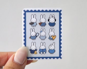 Bunny Stamp Sticker | Bunny Sticker | Cute Sticker | Stamp Sticker