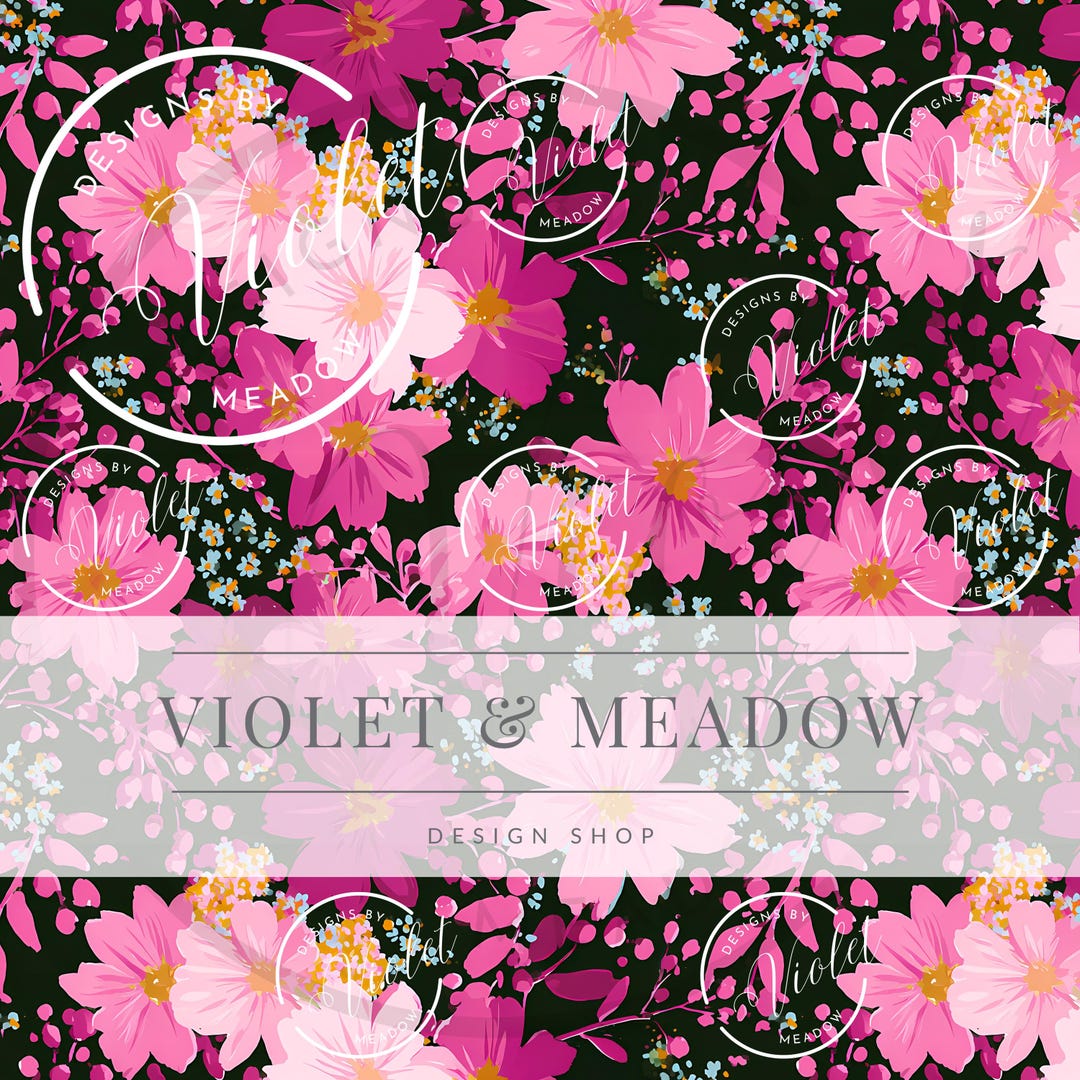 Cute Ditsy Floral Seamless Pattern, Watercolor Flowers Seamless Pattern ...