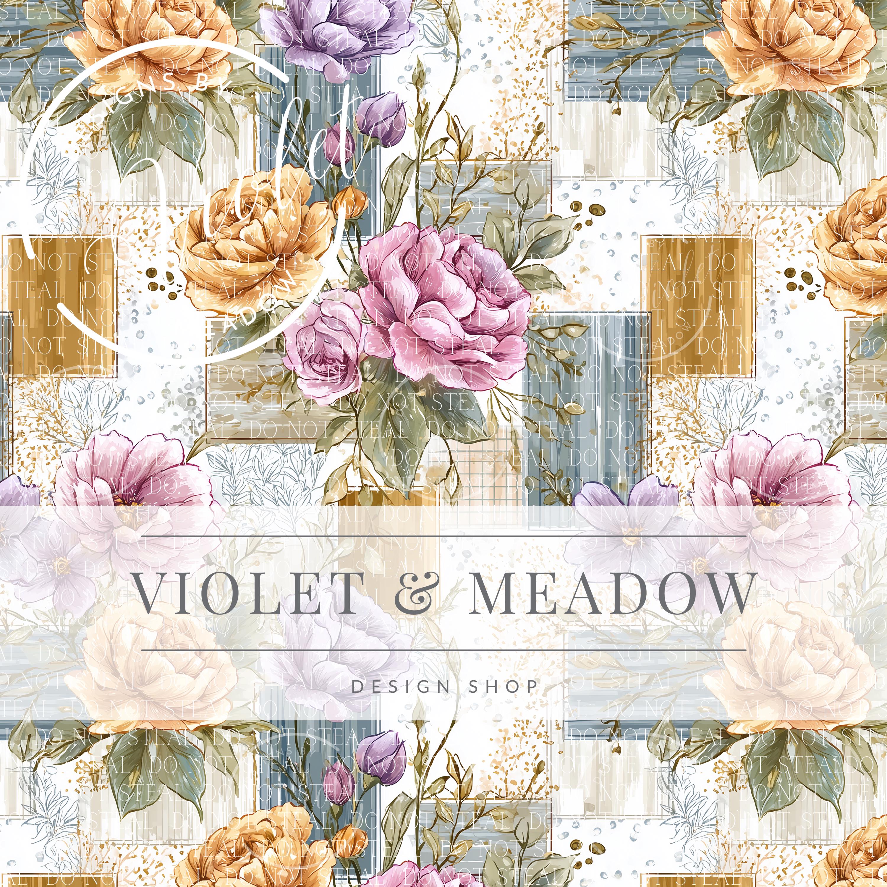 Shabby Chic Patchwork Floral Seamless Pattern, Vintage Rose Collage ...