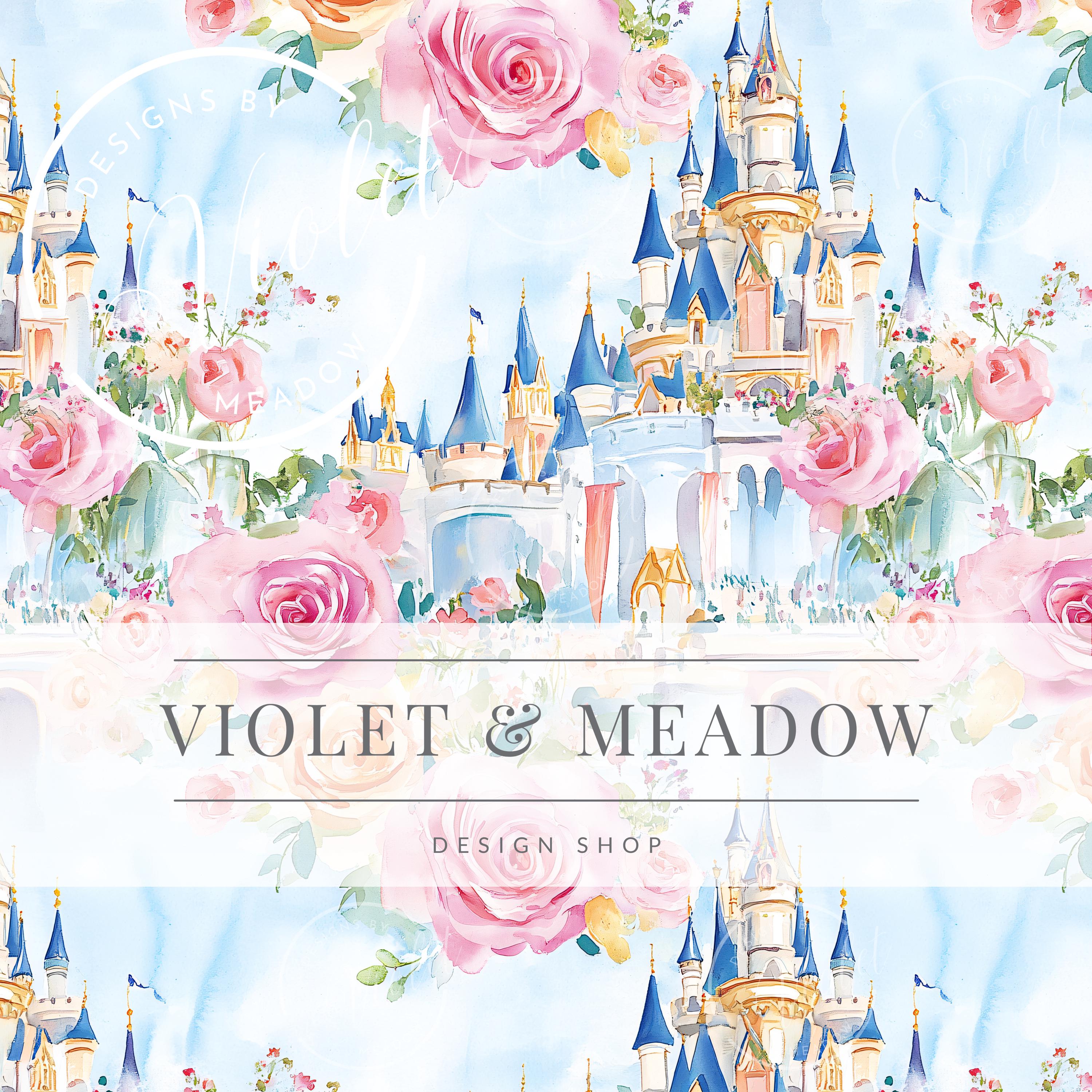 Castle Seamless Pattern | Floral Flower Seamless Repeat Pattern ...