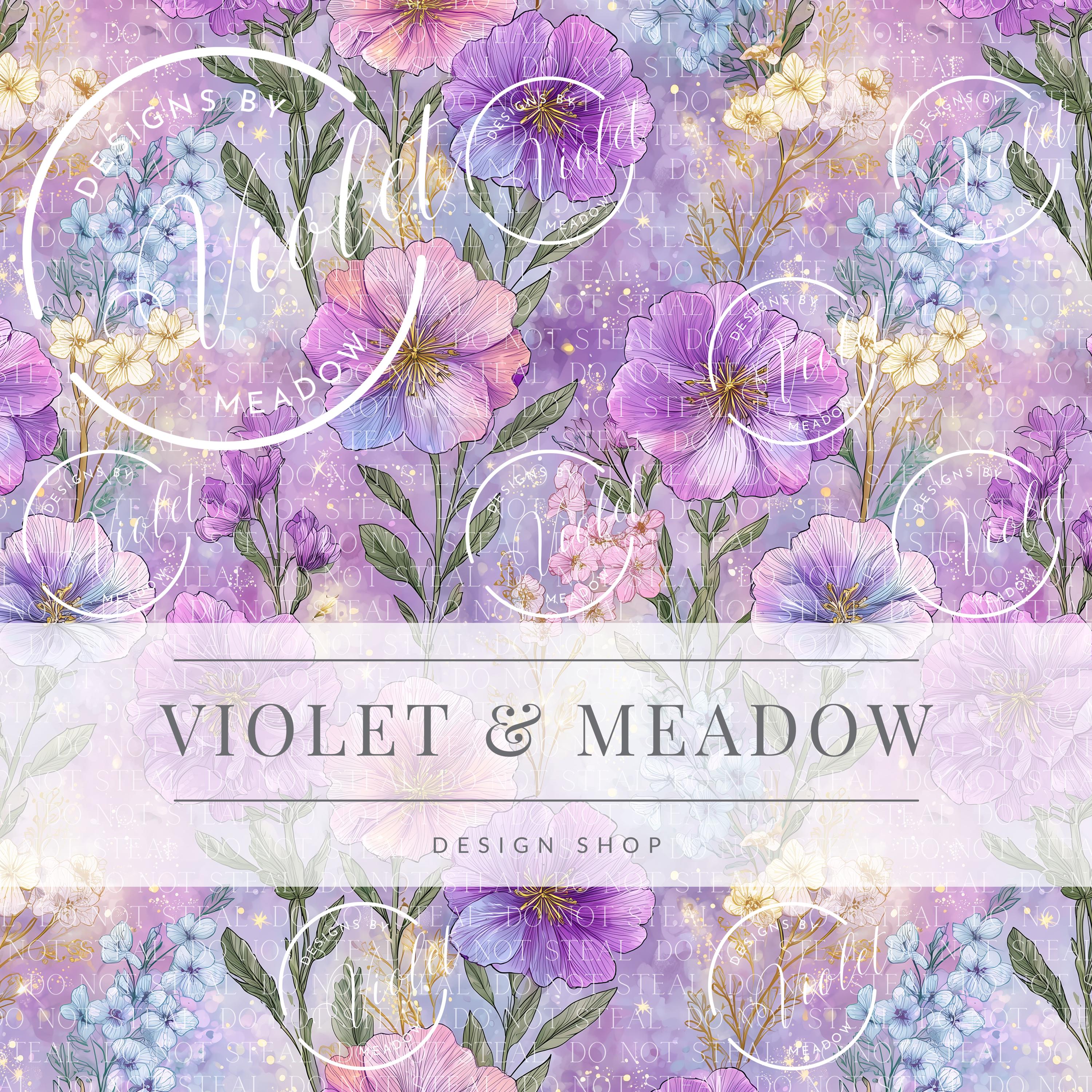 Pastel Wildflowers | Floral | Cute Seamless Repeat Pattern ...