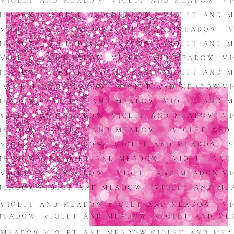 Pink Glitter Digital Paper | Printable Scrapbook Paper | Pink Glitter ...