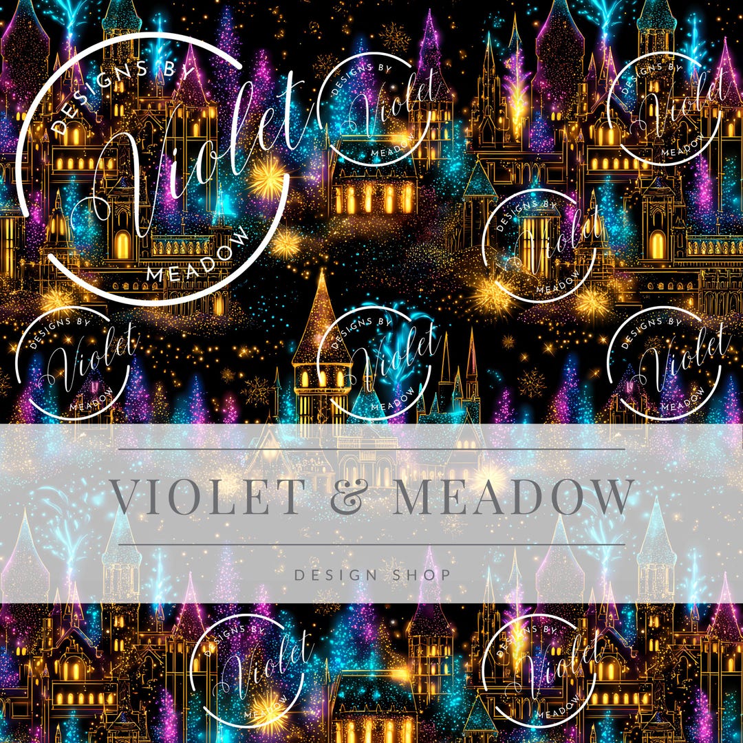 Wizard Castle | Magic | Cute Seamless Repeat Pattern| Backgrounds ...