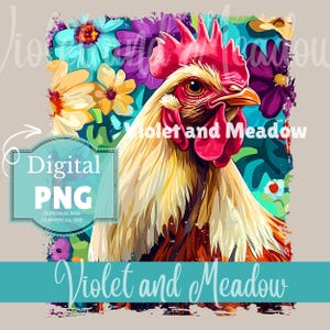 Cute Chicken PNG Clipart for Shirt Sublimation DTF Design Digital Download png, Tshirt Design, Farm Animals, Chicken Lady