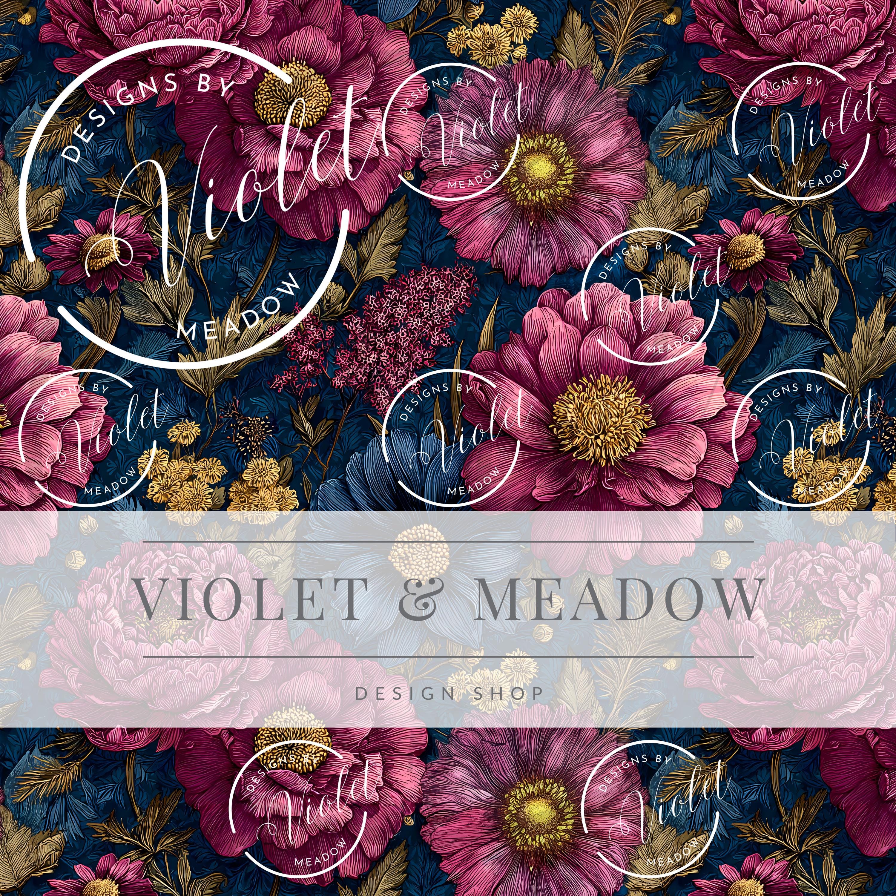 Floral Seamless Pattern | Boho Floral Seamless Repeat Pattern ...