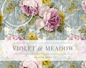Modello patchwork per trapunte vintage shabby chic, delicato design floreale in stile rustico cottagecore, motivo senza cuciture