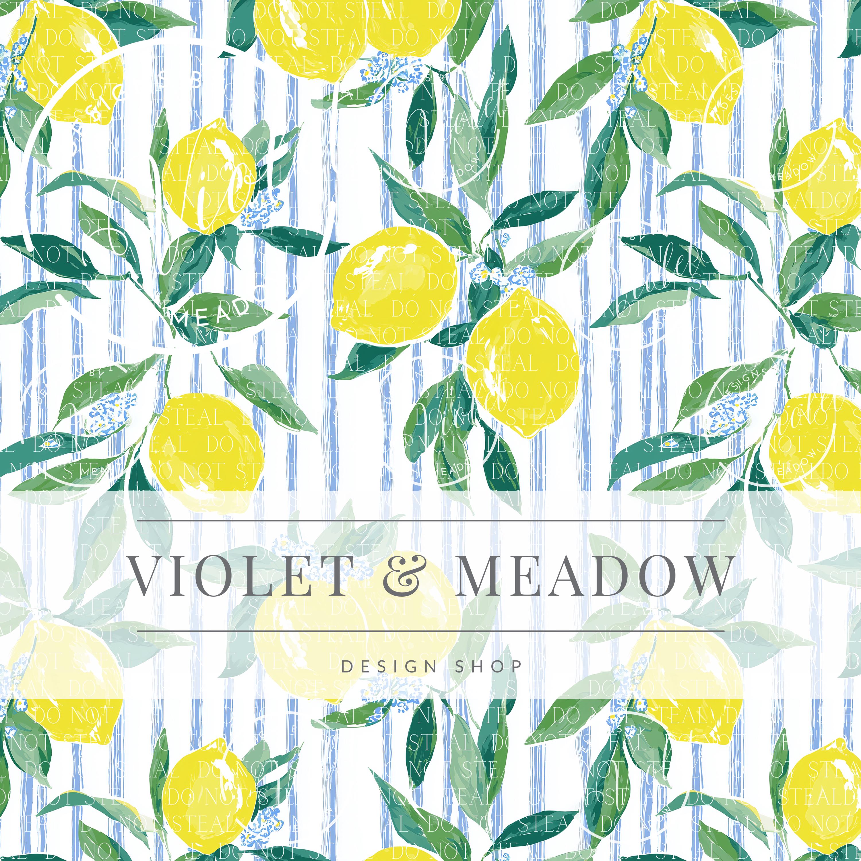 Lemon Seamless Pattern, Lemon Stripe Digital Paper, Citrus Fruit ...