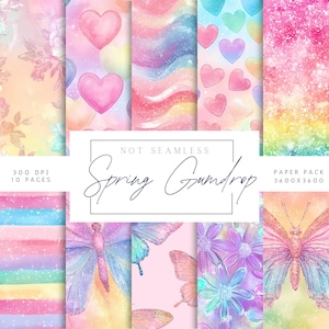 Pink Butterfly digital paper | Printable scrapbook paper | Pink pastel background | Scrapbook Paper | Printable Patterns | Pastel pattern