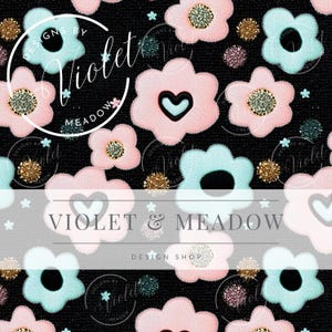 Seamless Flower Pattern | Seamless Patterns | Digital Download | Printable Digital Paper | Repeating Pattern | Fabric Printing