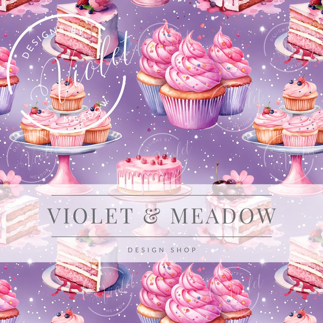 Baking Cakes | Seamless Pattern | Instant Download | Printable Digital ...