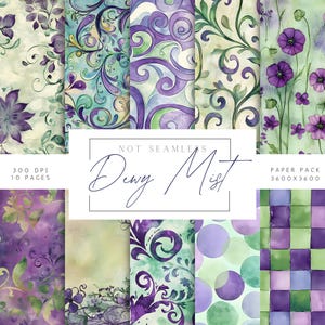 Distressed purple | Digital Junk Journal paper | Printable Digital Paper | Instant Download | Digital Scrapbook Paper Pack | Printables