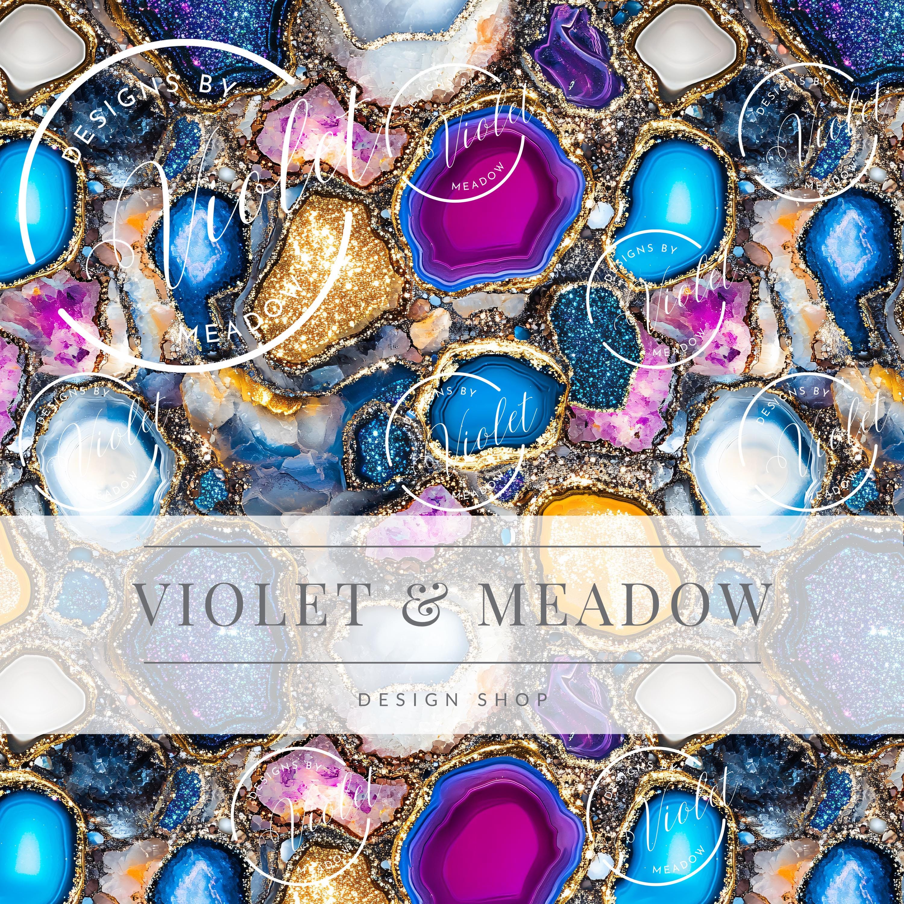 Blue Agate Seamless Pattern | Glitter Pattern | Seamless Repeat Pattern| Backgrounds Printable Paper| Decorative Paper| Botanicals
