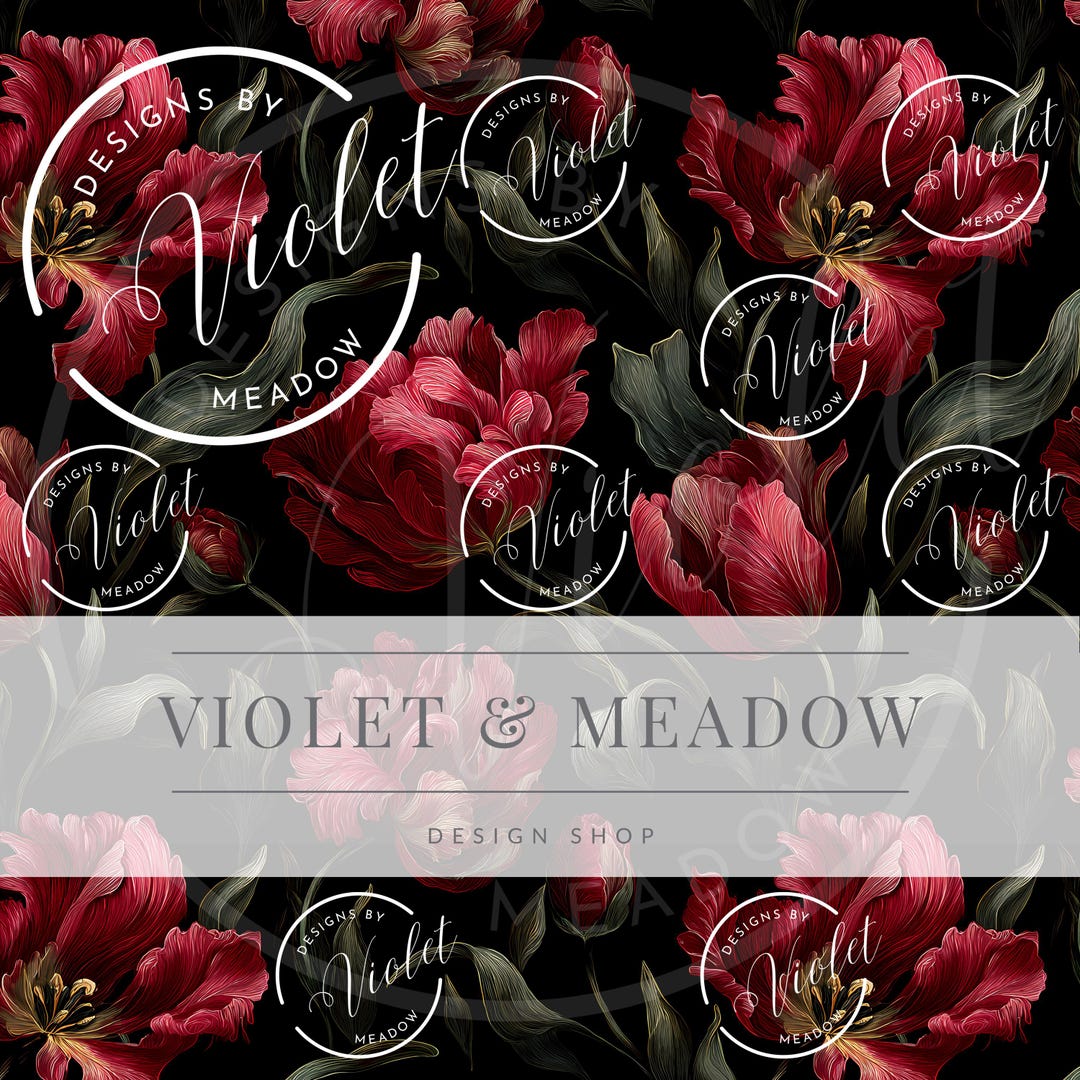 Seamless Red Floral Pattern, Seamless Flowers, Seamless Fabric Pattern ...