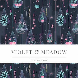 Seamless Macrame Succulents | Plants | Boho Plants | Hanging Plants | Surface Design | Seamless Cactus Pattern | Nursery Room  | Printable