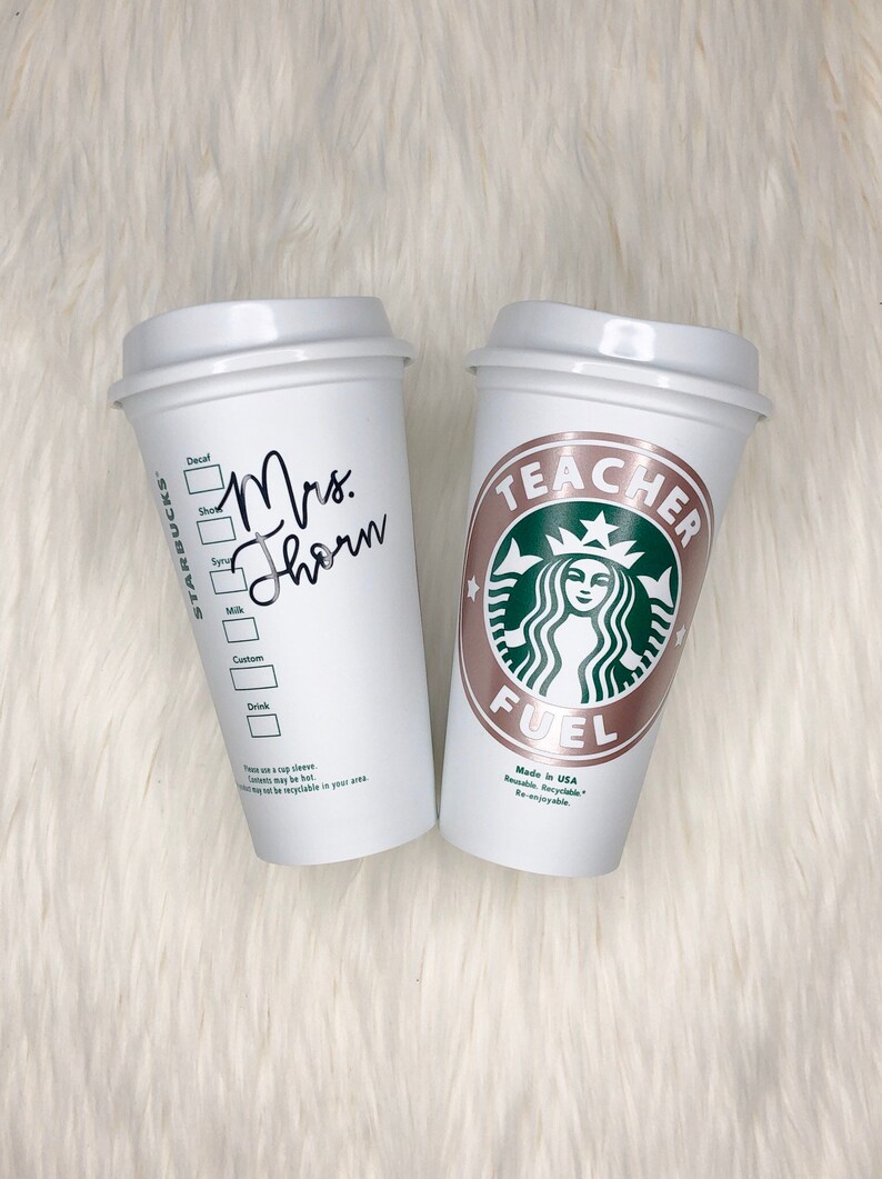Reusable Personalized Teacher Coffee Cup