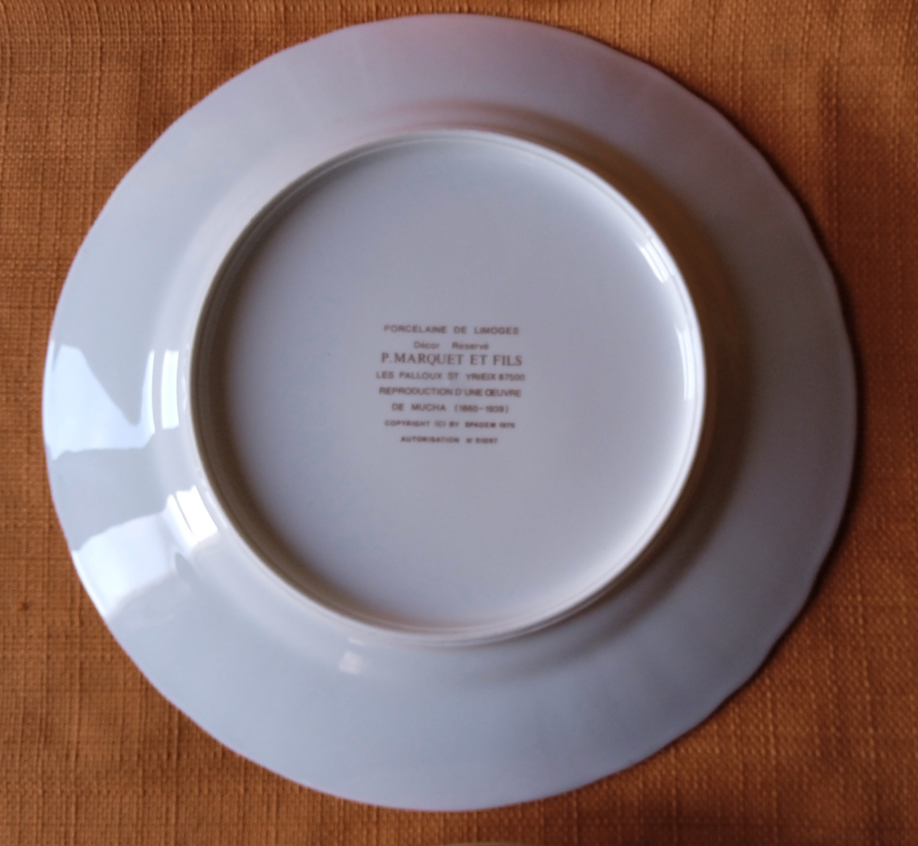 Alfons Mucha Les Heures du jour Série de 4 assiettes porcelaine de Limoges  Décor réservé P. Marquet et Fils 1979 - Art Nouveau - Etsy France