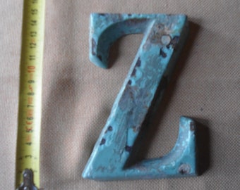 Ancient Letter in Enamelled Cast Z