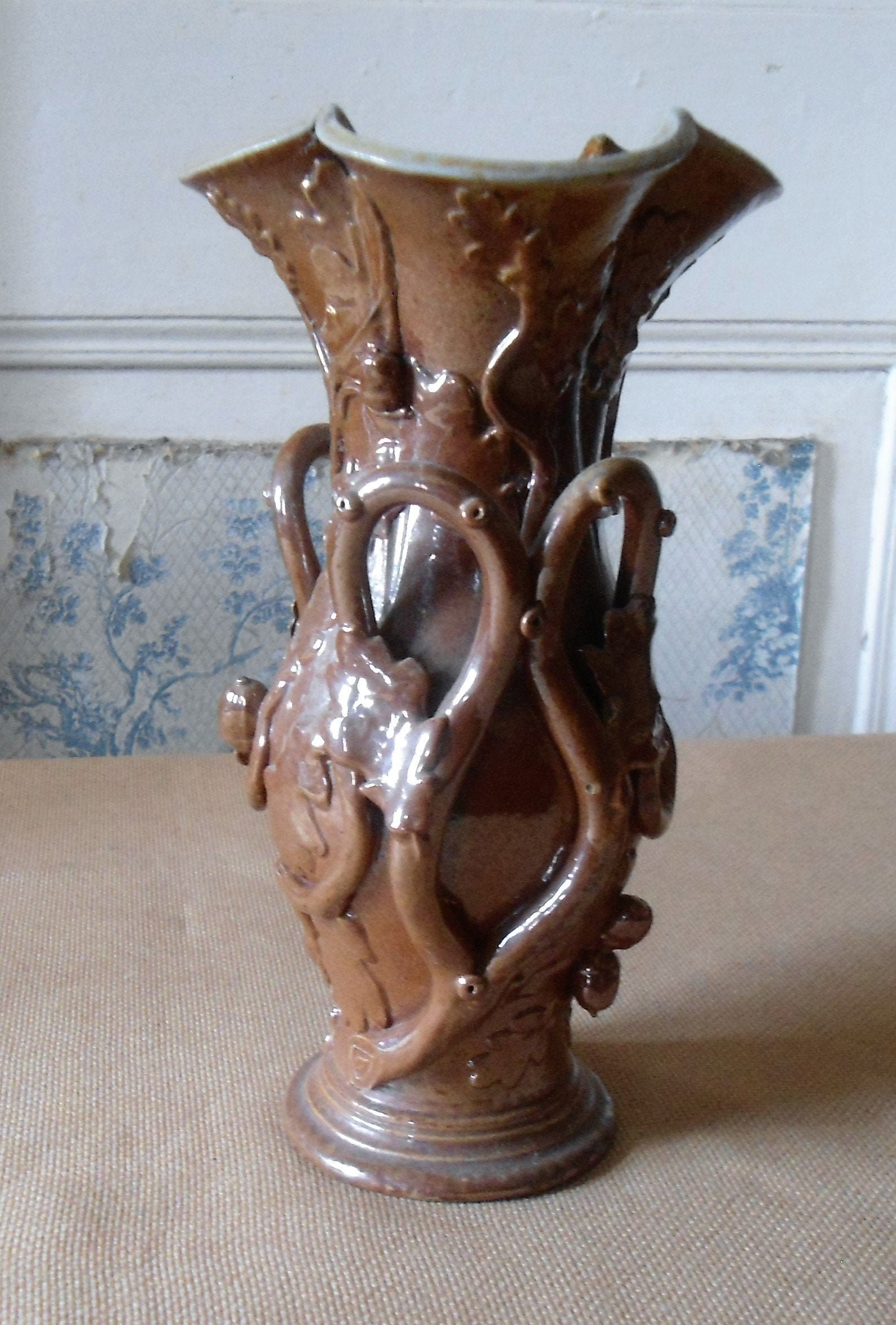 Vase en grès flammé début XXème