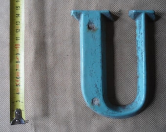 Ancient Letter in Enamelled Fonte U
