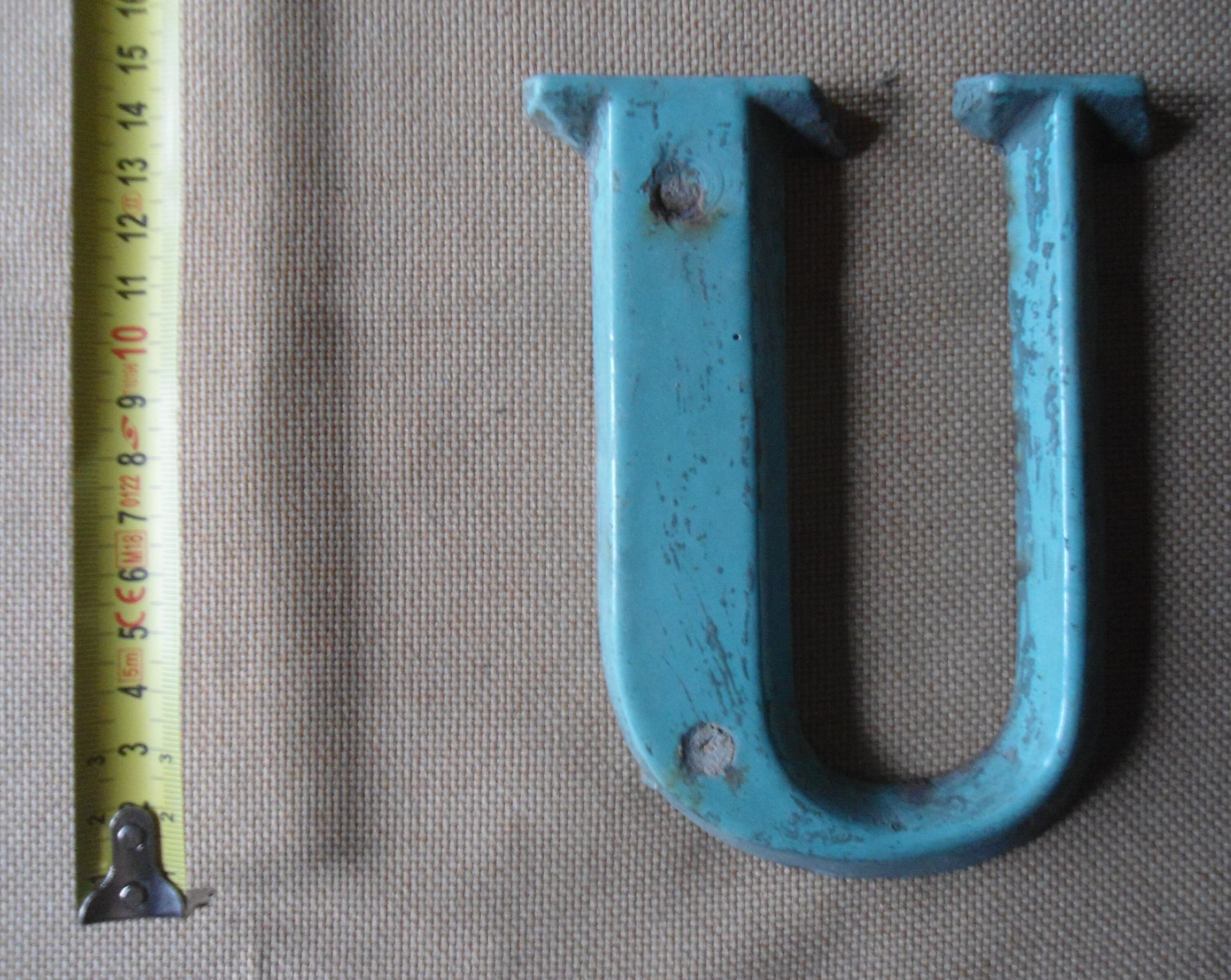 Lettre U Métal Ornée Vintage 30 Cm - Art Récup' Industriel