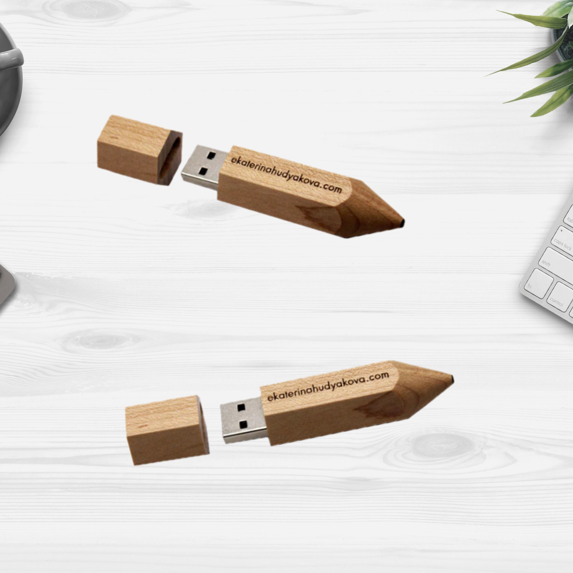 16GB personalisierte Holz Bleistift geformt USB Flash Drive | Etsy