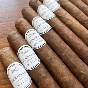 Personalised Cigar Label Custom Bands For Wedding Best Man Groomsman Party Gift