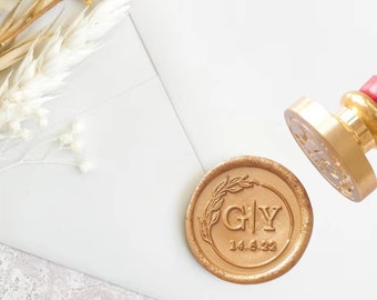 Personalised Wax Wedding Stamp Seal - Custom Designs