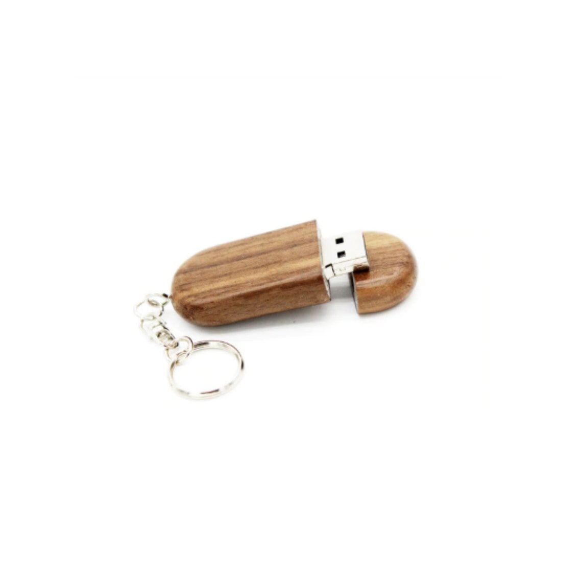 Personalised 32GB USB Keyring Keychain Flash Drive Walnut Etsy