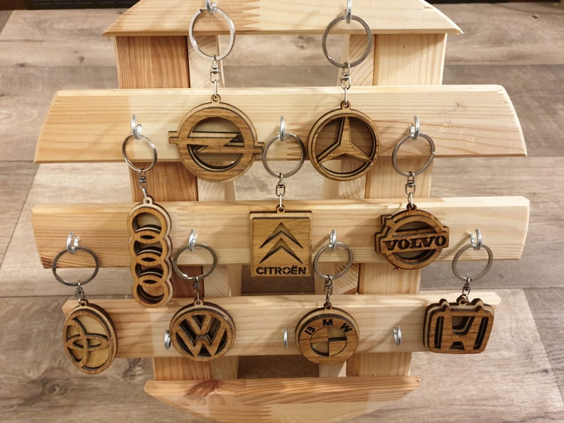 BMW Keychain Wood keychain car accessories gift for men Etsy