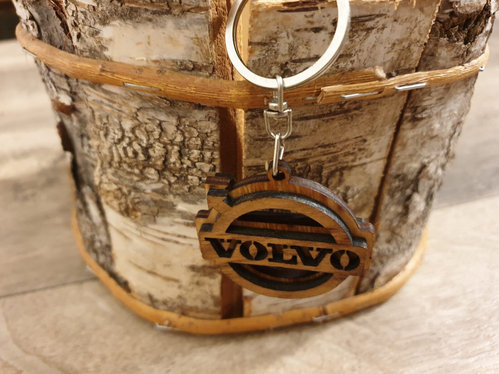 VOLVO Keychain Wood keychain car accessories gift for men Etsy