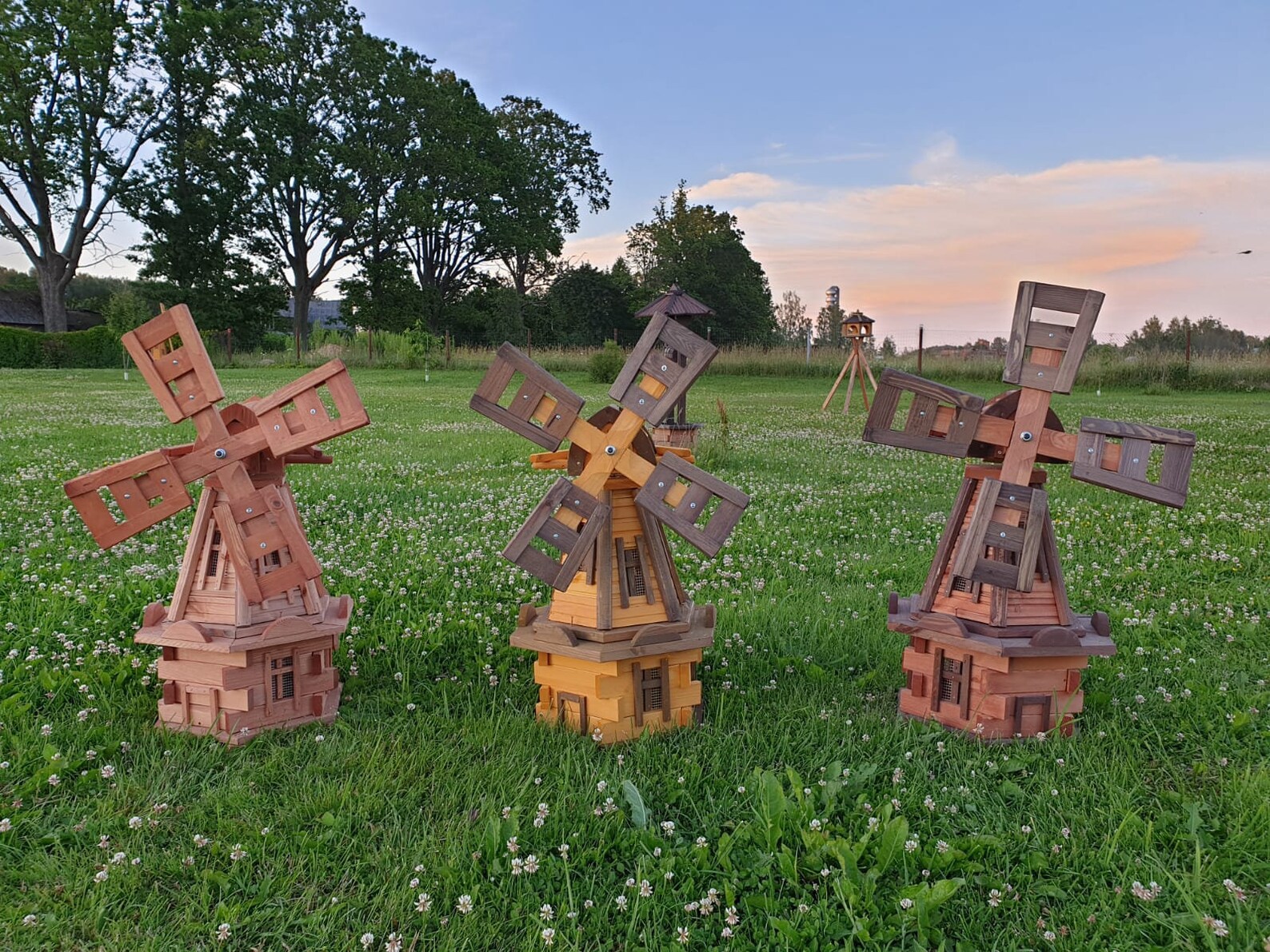 Wooden Windmill. Garden Decor Etsy