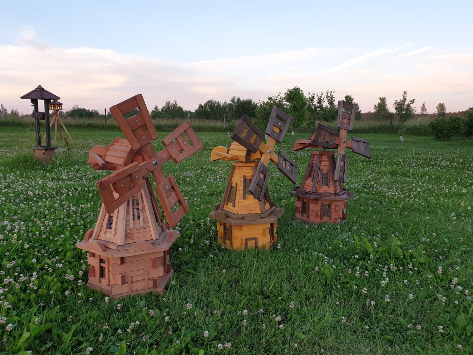 Wooden Windmill. Garden Decor. Etsy