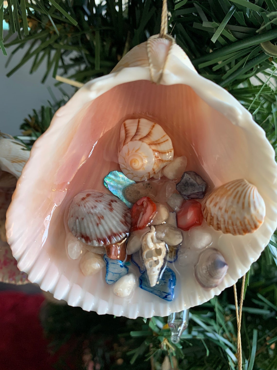 Shell ornaments Etsy