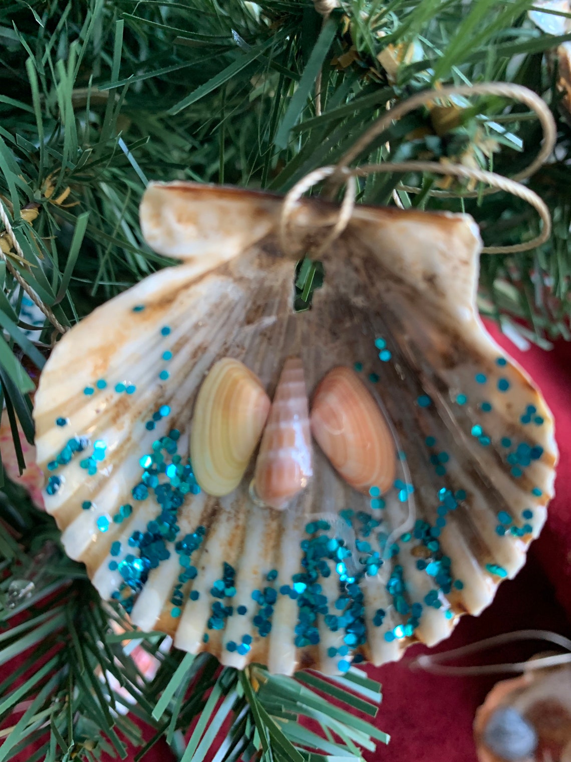 Shell ornaments Etsy
