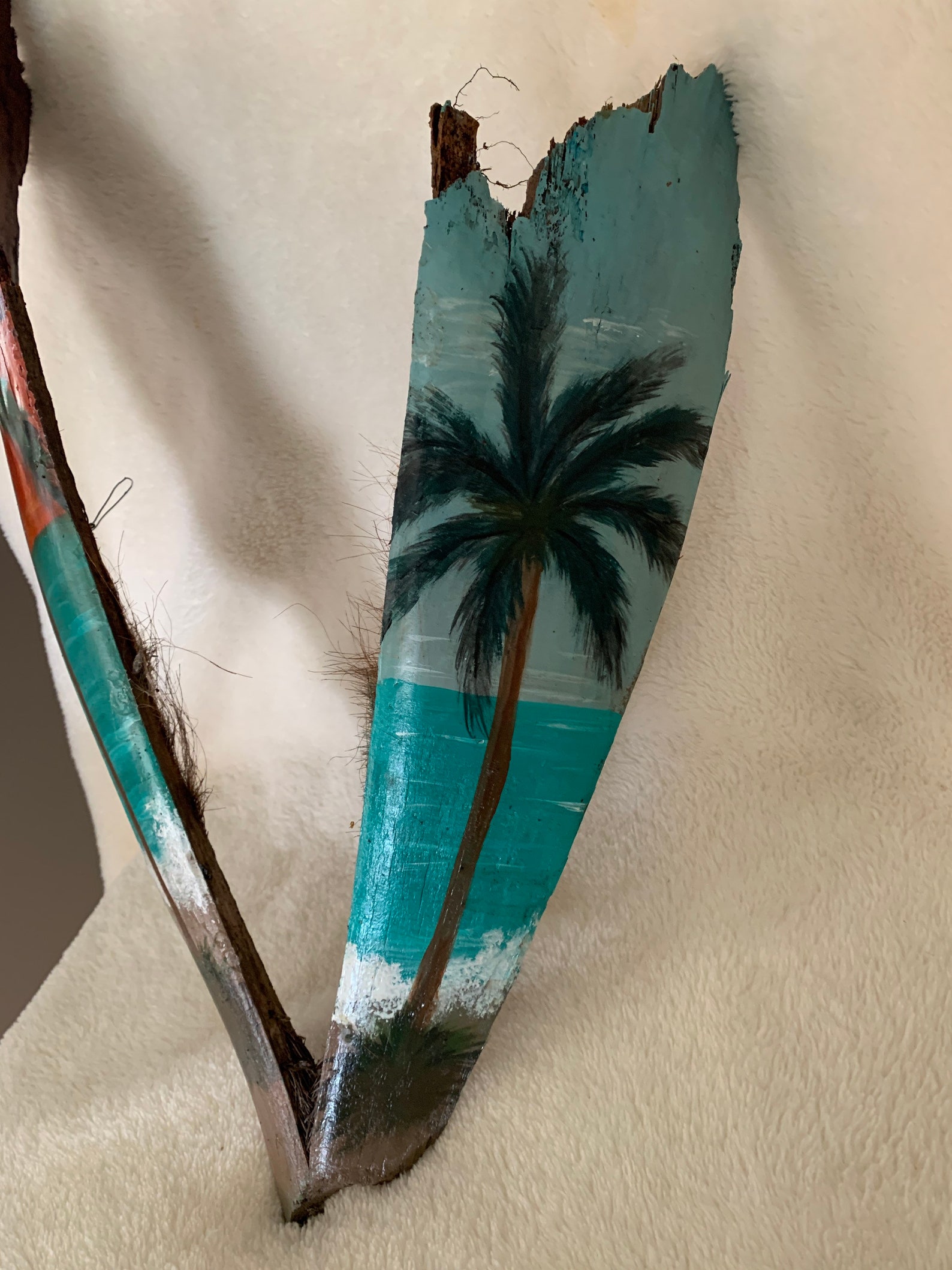 Hand painted palm fronds Etsy