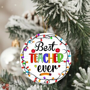 Customized Teacher Ornament: Keepsake Gift
