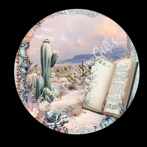 Cactus and flowers wreath sign, 3-D Metal , Cactus sign,   wreath sign, Wreath Attachment sign