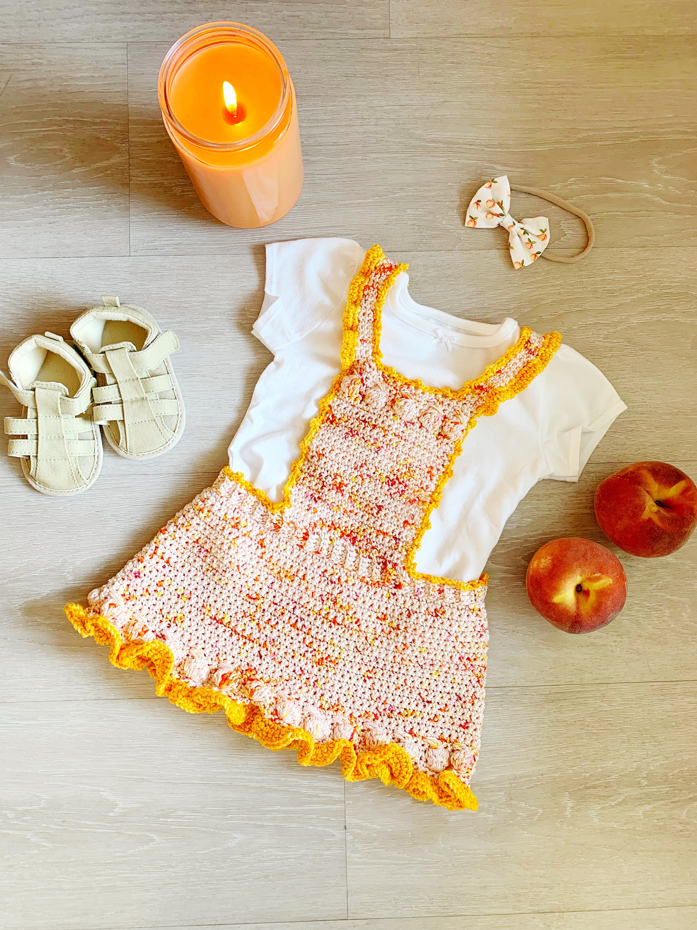 Just Peachy Pinafore Crochet Pattern//crochet Baby Dress Pattern//spring  Summer Crochet Pattern//cotton Crochet Child Dress - Etsy