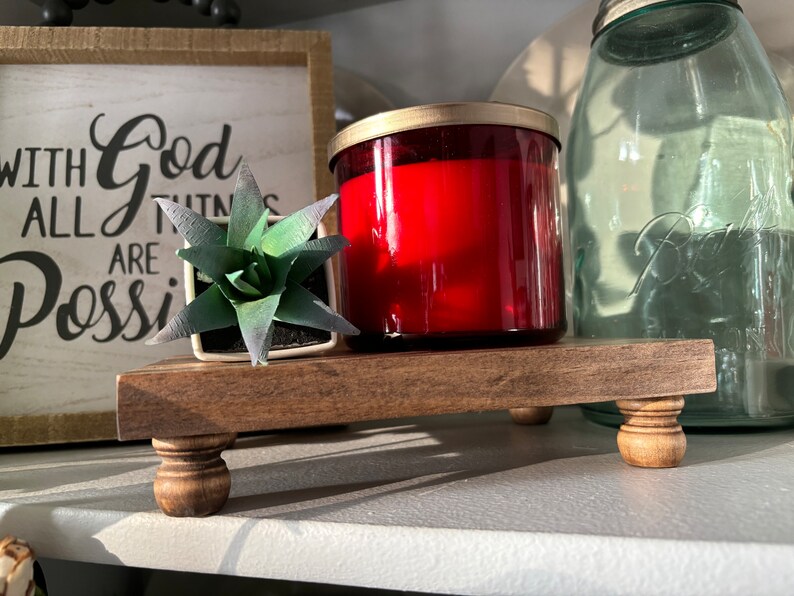 Solid Wood Decorative Riser Stand - Etsy