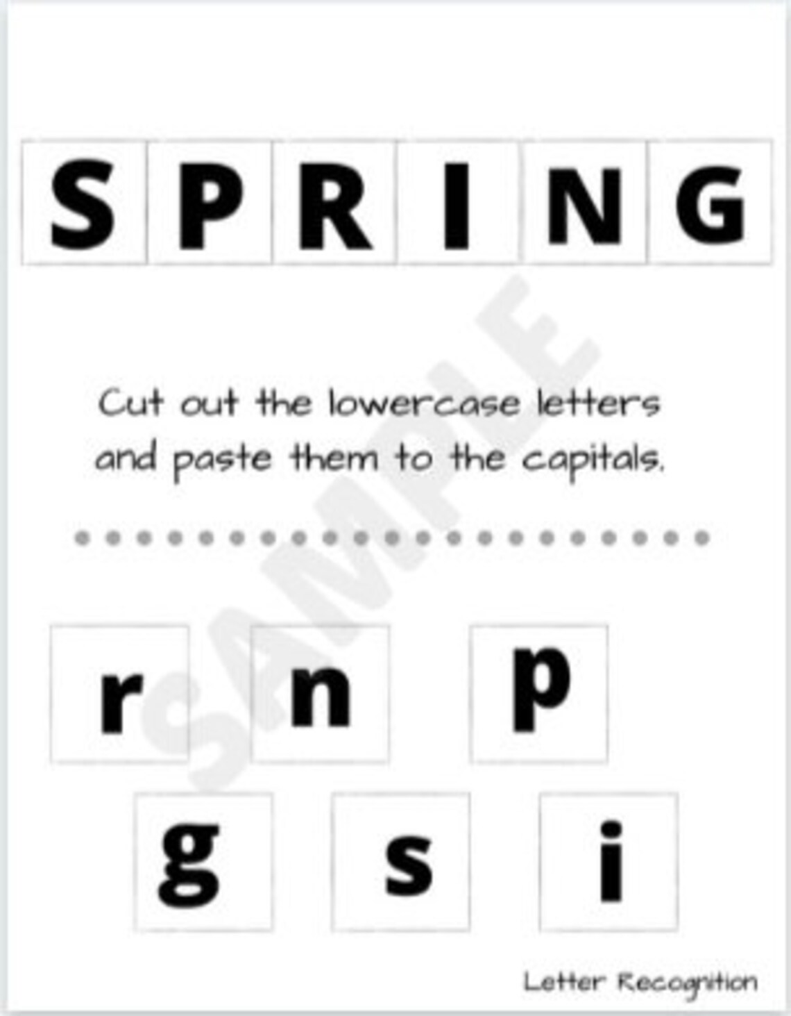 Spring Time Printable Activity Bundle Math Worksheet | Etsy