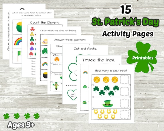 St. Patrick's Day Activities Preschool Worksheets