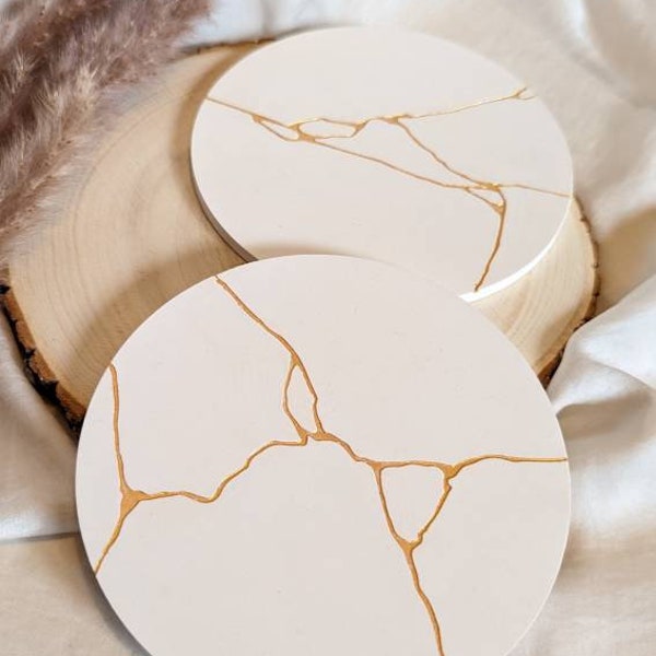 Set de dessous de verre Kintsugi 2 pièces