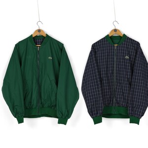 90s Vintage Men s LACOSTE Chemise Reversible Bomber Jacket Size 56